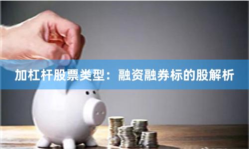 加杠杆股票类型：融资融券标的股解析